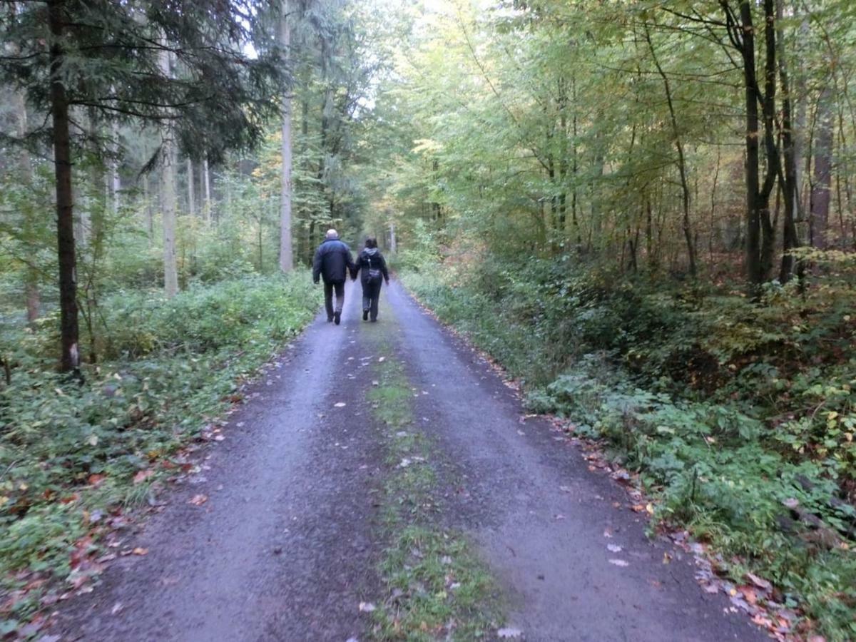 Ferienwohnung Am Gruenen Band Hellingen Bagian luar foto